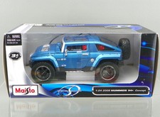 Maisto 2009 Special Edition Diecast 1/24 Blue 2008 Hummer HX Concept Truck NEW 