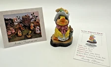 Wee Forest Folk MISS DUCKY, WFF# D-1s, Forget-Me-Not Series, Retired LTD 25/280