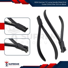 RDM German T.C Long Handle Distal End Cutter Ortho Plier 13.5 cm Black