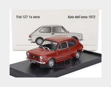 1:43 BRUMM Fiat 127 1-Series 1971 Black Interior Rosso Sierra Red R500-09 MMC