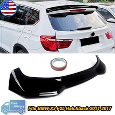 X3M Style For BMW X3 F25 2011-2017 Rear Trunk Spoiler Wing Lip Gloss Black
