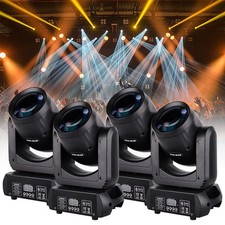 4PCS LED 200W Beam DMX512 Moving Head Light for Bar Show Live Stage