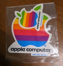Apple Computer Logo Stickers - Unopened Package Vintage 1990s Rainbow Steve Jobs