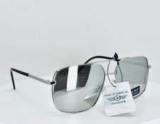 AIR FORCE 8AV5157 SILVER Mens Aviator Full Rim Sunglasses Mirrored Grey Lens