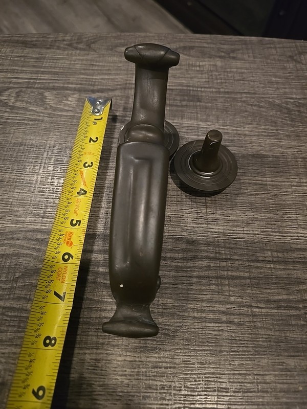 Vintage Doorcknocker ( Red Brass ?) With Strike Plate 