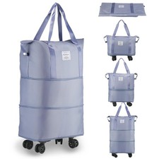 Rolling Duffle Bag with Wheels, Expandable Foldable Duffle Bag for Travel, Ro...
