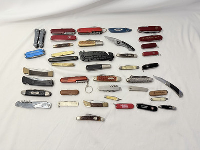 Pocket Knife Blade LOT Case Barlow Panther Jr  Victorinox Boker Sabre Gerber
