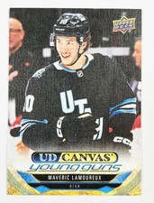 2024-25 Upper Deck Series 2 Canvas Young Guns Maveric Lamoureux Rookie C213 Utah