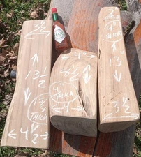 3 Pc Value Pack Quartersawn Louisiana Sinker Cypress Craft Wood VERY Tight Grain