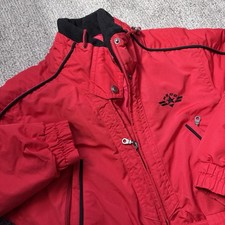 Vintage Fera Ski Suit Snowsuit Red Black Women Size 8