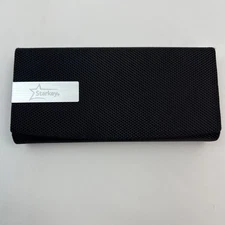 Starkey Hearing Aid Case Only Black Travel Box Lined Container 6" x 3" x 1.25"