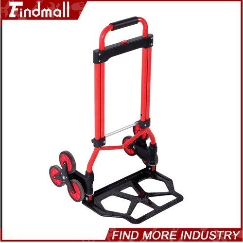 Findmall Carrello Scala Pieghevole Acciaio al Carbonio Carico 330lbs Ruote 4" Altezza Gamma - Foto 1 di 16