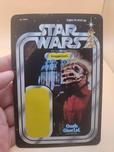 2018 Star Wars Sdcc GENTLE GIANT Jumbo Promo Card Back Snaggletooth Pilot Rare