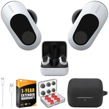 Sony INZONE Buds Truly Wireless Gaming Earbuds, White Accessories Warranty Kit