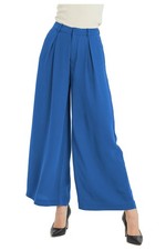 Women High Waist Casual Wide Leg Long Palazzo Pants Trousers Regular Size