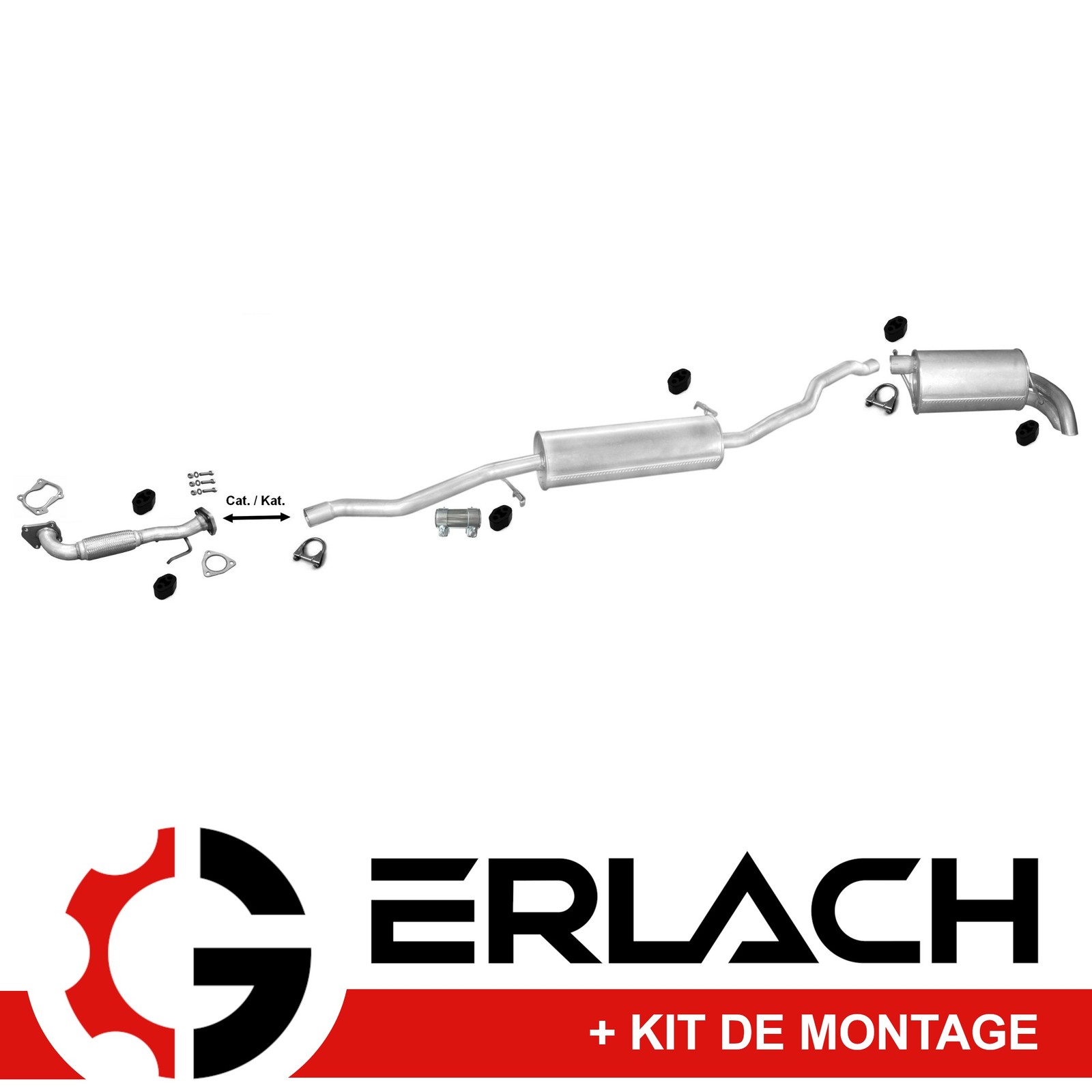 Échappement silencieux Ford Seat VW 1.9 TDI pot de remplacement modèle 4948