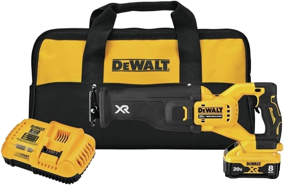 DEWALT 20V MAX* XR Reciprocating Saw Kit, Power Detect Tool Technology (DCS368W1