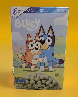 Limited Edition General Mills Bluey Crispy Corn Puffs Cereal 12oz New