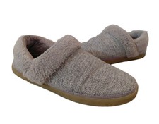 TOMS Women's 8.5 Oslo Slippers Gray Herringbone