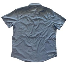 AriatTEK VentTEK Performance Shirt Grey Short Sleeve Button Up Western Outdoor L