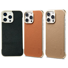 For iPhone 16 Pro Max 15 14 Plus 13 Shockproof Leather Case Mag Safe Slm Cover