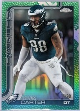 Jalen Carter [Leather Green] #250 | 2025 Topps Chrome /99