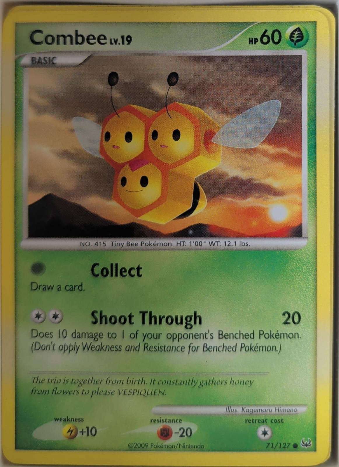 Combee 71/127 Common Platinum Pokemon Lightly Played