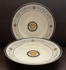 Set of 2 MEDUSA Porcelain Soup/Cereal/Pasta Bowls 8”