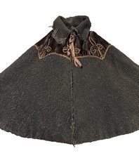 Edwardian Cosplay Women's Cape Velvet Fur Soutache Victorian Fair Condition