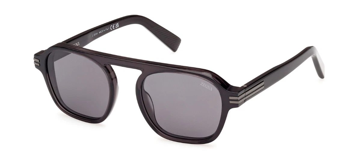Plastic Frame Square Sunglasses Ermenegildo Zegna for Men  display picture 1