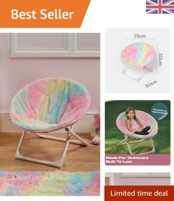 Kinder Tie-Dye Moon Chair - Cozy & Fun Klappsitz für drinnen & draußen