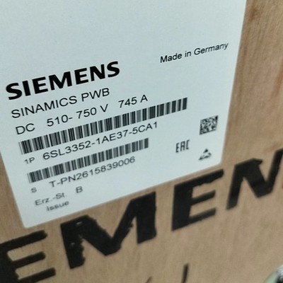 New Siemens 6SL3352 1AE37 5CA1 SINAMICS S120 Power Block 180A 510 750V DC