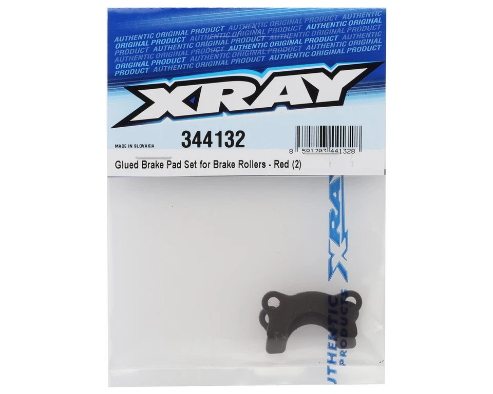 XRAY RX8 2026 Glued Brake Rollers Pads (Red) (2) [XRA344132] - Image 2 of 2