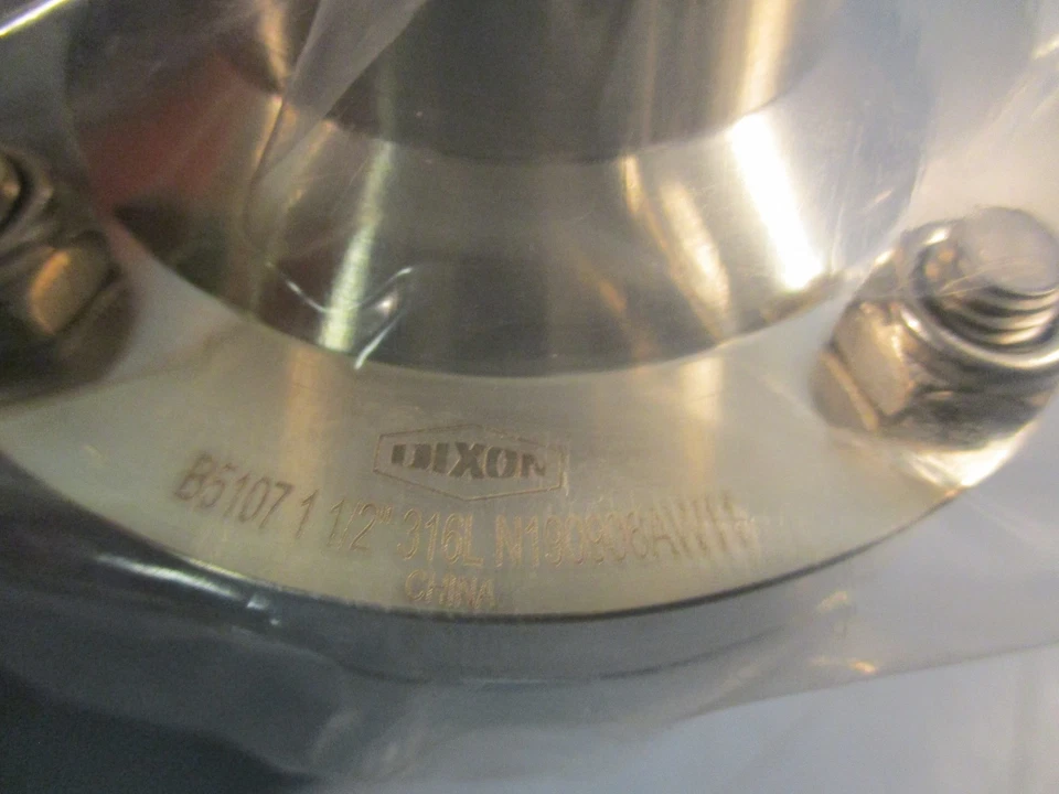 DIXON B5107 1-1/2'' 316L N190906AW11 Stainless Butterfly Valve - Image 4 of 4