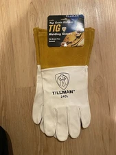Tillman 24CL Premium Top Grade Kidskin TIG Welding Gloves (Large)