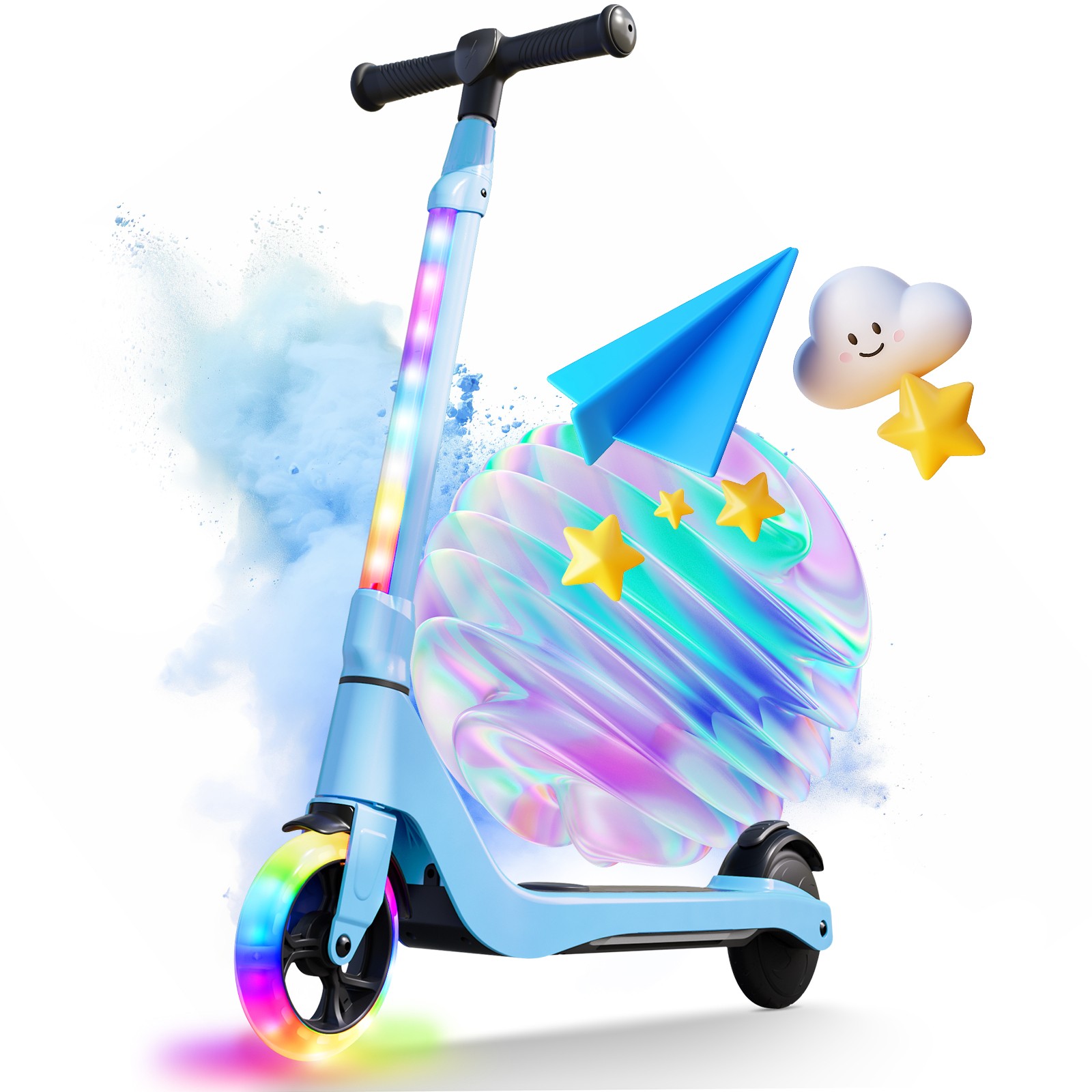 NEW SISIGAD Electric Scooter for Kids Ages 6-12 ,5.3" Wheel 
