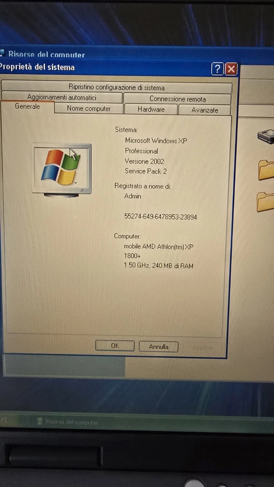 Pc Notebook Acer Aspire 1300 Usato funzionante S.O windows xp/ con floppy - Immagine 3 di 4