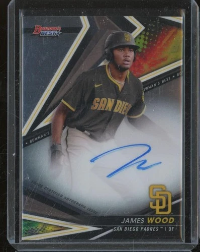 2022 Bowman's Best JAMES WOOD Prospect Auto San Diego Padres Nationals MTN2