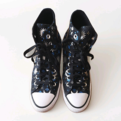 Converse Chuck Taylor All Star High Top Black Celestial Stars Moon