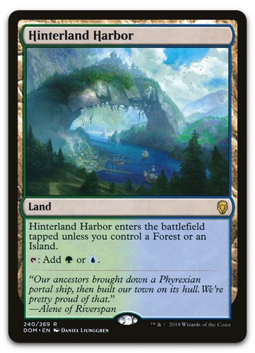 Hinterland Harbor #240 (NM) Dominaria DOM Magic MTG - 第 1/2 張圖片