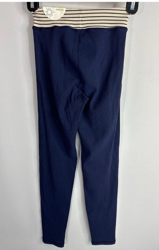 Leggings acanalados Aerie para mujer offline 7/8 tiro alto azul marino PEQUEÑOS NUEVOS CON ETIQUETAS - Imagen 3 de 3
