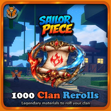 [Sailor Piece] - 1,000 Clan Rerolls - [Reroll your Clan]
