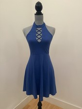 Express Cotton Lace Up Choker Dress Women’s XS