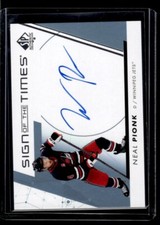 2022-23 SP Authentic Sign of the Times Neal Pionk Auto Winnipeg Jets #SOTT-NP