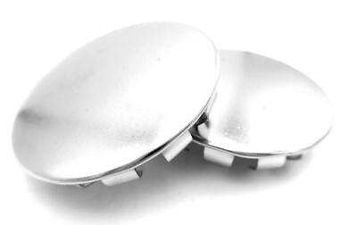 1 1/2'' Hole Fit Cap Round Polished Nickel Plated Steel All Weather For 1.5'' Hole