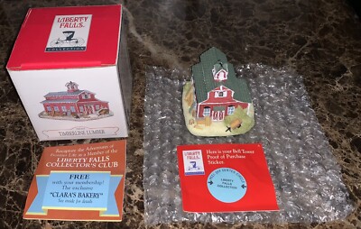 Liberty Falls Collector s Club AH101 Timberline Lumber Building 1996 NEW