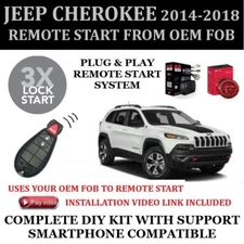Remote Start Kit 2014-2018 JEEP CHEROKEE  Plug and Play 3X Lock
