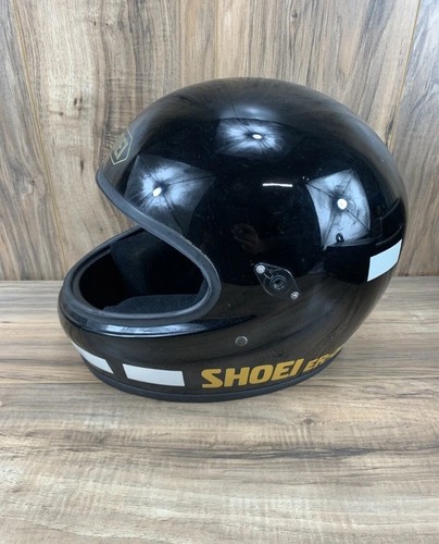 🔥🚨Vintage 1980 SHOEI Black Snell ER-5 Motorcycle Helmet Small No Visor RARE! - Picture 3 of 12