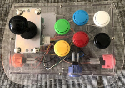 Monster Joysticks - Clear Deluxe Arcade Controller mit RaspBerry Pi3b