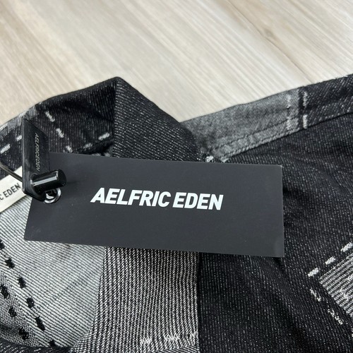 Giacca Camionista Aelfric Eden Patchwork Nero Grigio Colorblock Uomo L Large NUOVO - Foto 5 di 10